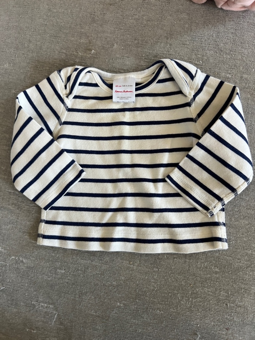 Hanna Andersson Striped Long-Sleeve Baby Top